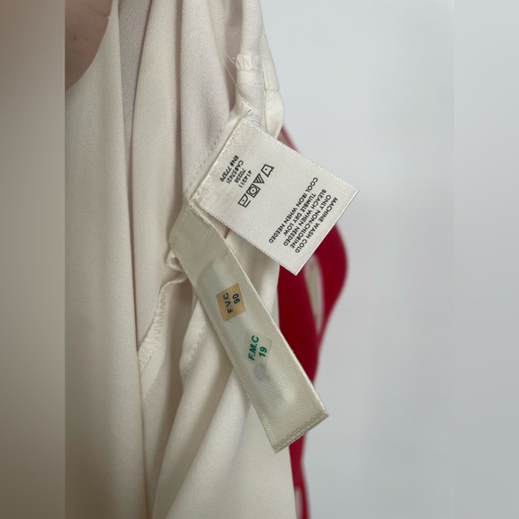 2FOR$30 Retro Ann Taylor Off White Ruffle Detailed Secretary Blouse - Picture 8 of 11